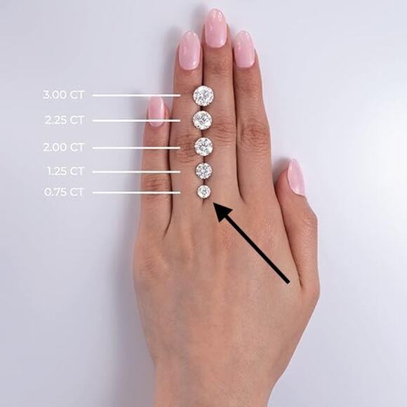 NEW GROWN BRILLIANCE 3/4 CT Round Lab Grown Diamond Solitaire Pendant (GH, SI2+) - Picture 9 of 12